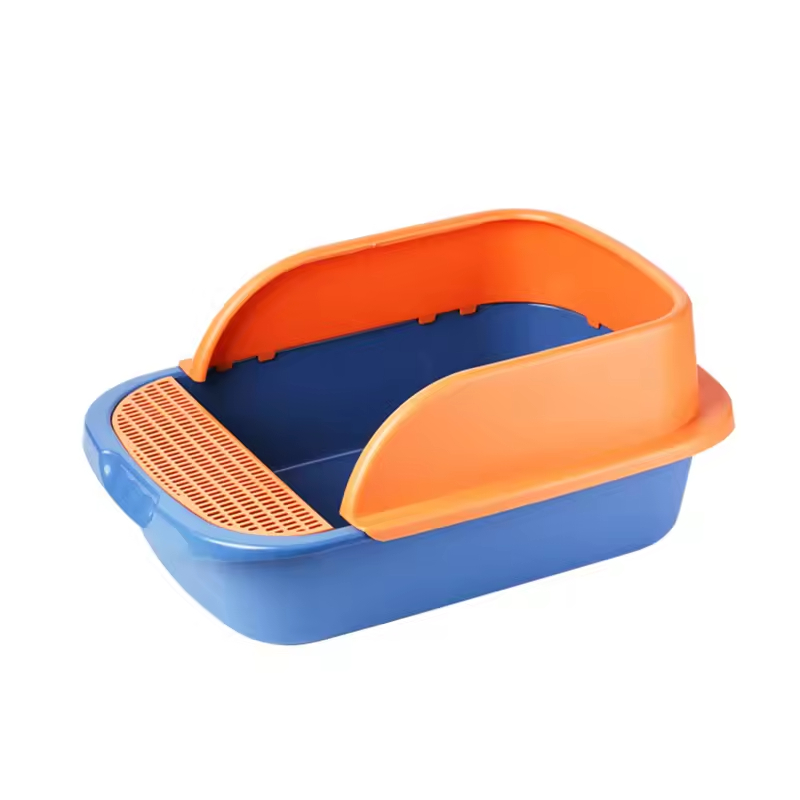 New Arrival Cat Litter Box Plastic Close Large Cat Litter Box Toilet Tray