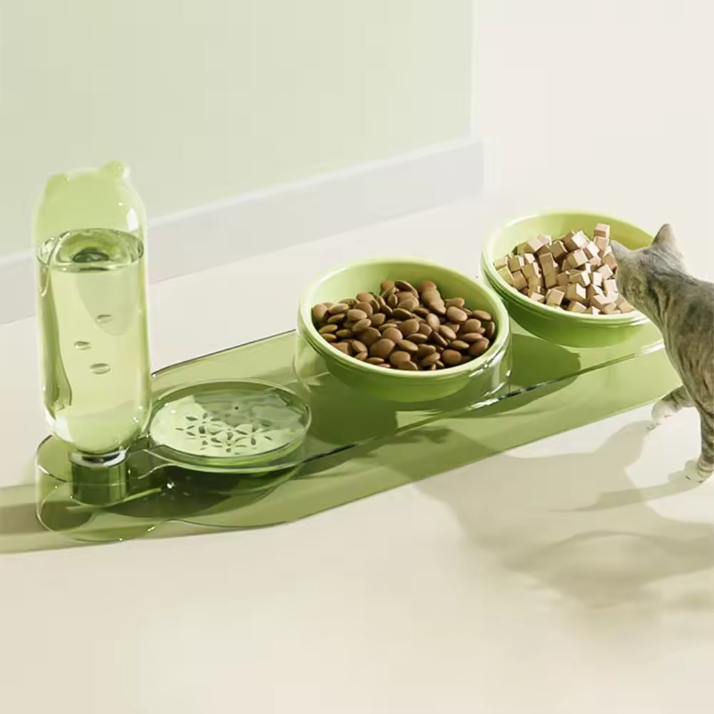 3 in 1 Automatic Portable Dog Food Bowl Cat Feeder Outdoor Travel Drinking Dog Water Bowls