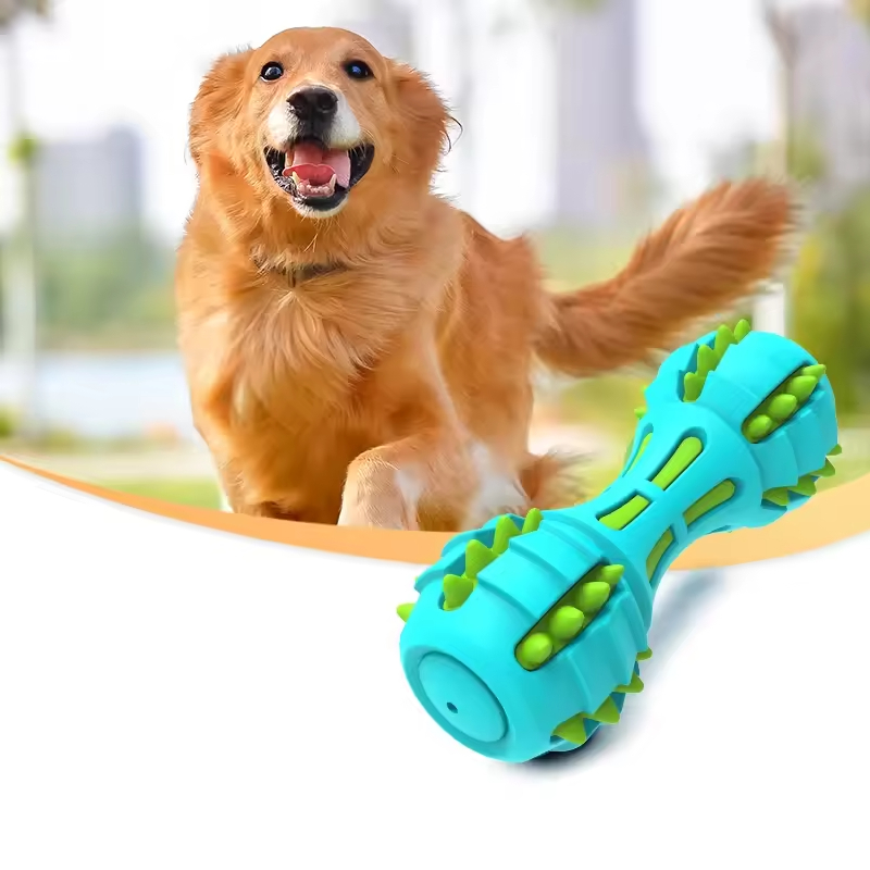 Supply Custom dog toys durable rubber tooth cleaning chew pet squeak dog interactive toy cheap price