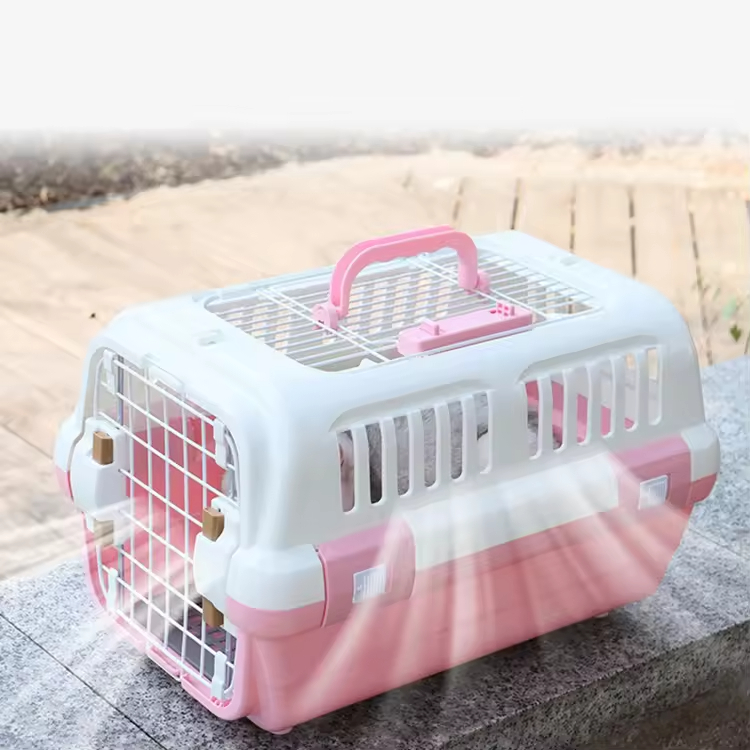 New Style Portable Pet Carriers Bag Colorful Chrome Lock Breathable Pet Travel for Cats Carriers Pet Air Box