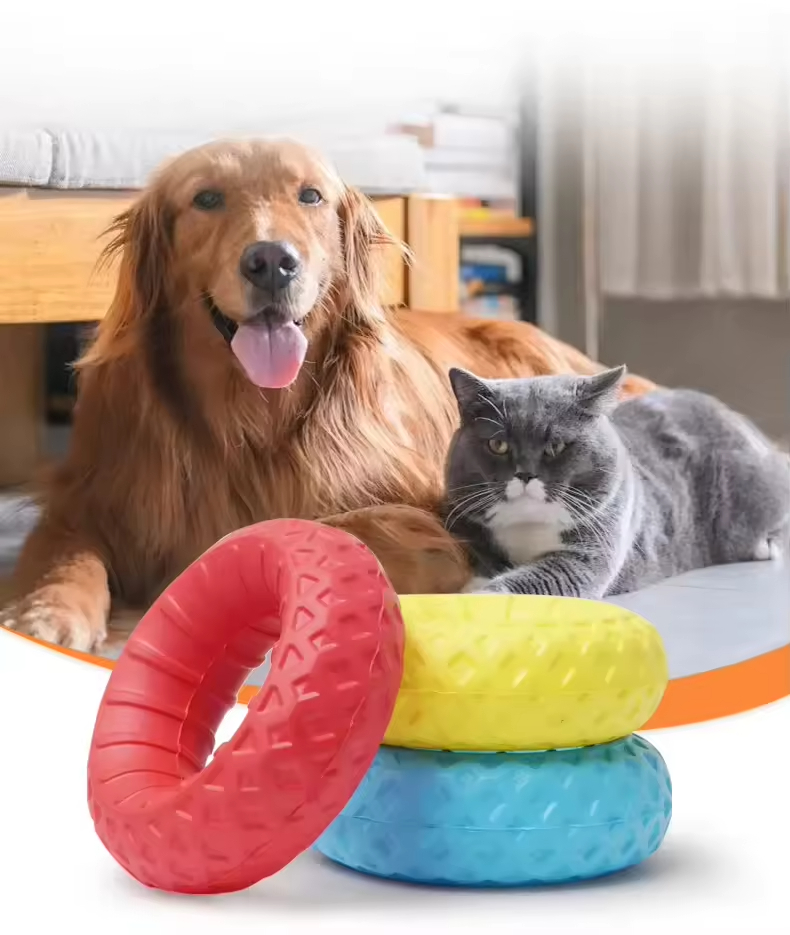 Supply IQ Training EVA Ring Swim Clean Teeth Interactive Dog Toy crinkle pet toys high durability