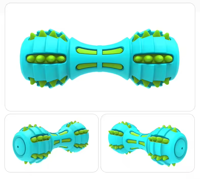 Supply Custom dog toys durable rubber tooth cleaning chew pet squeak dog interactive toy cheap price