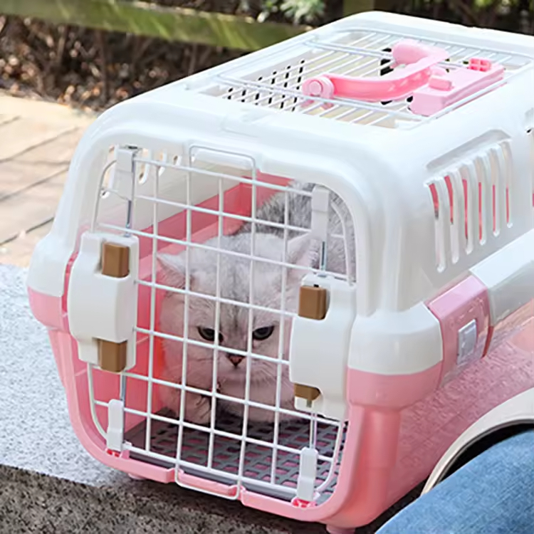 New Style Portable Pet Carriers Bag Colorful Chrome Lock Breathable Pet Travel for Cats Carriers Pet Air Box