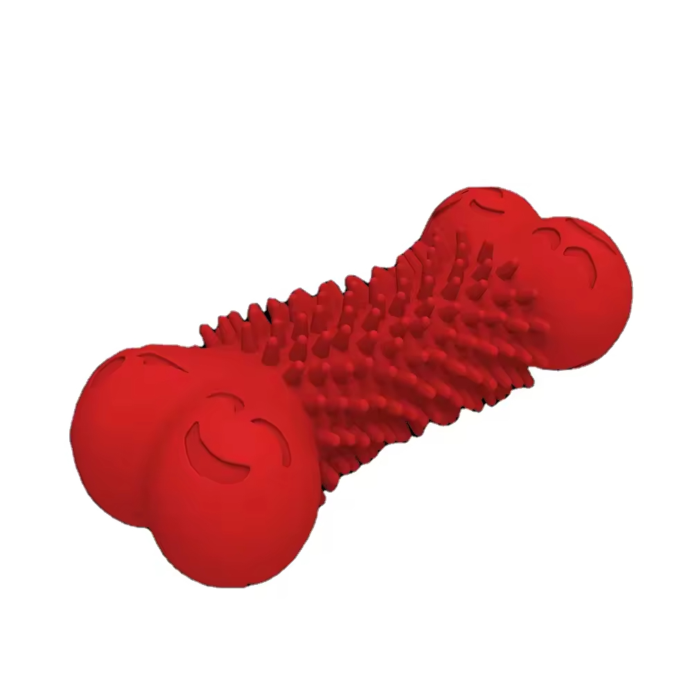 Reasonable Price Custom rubber dog toys chew toys for aggressive chewers bone dog tooth cleaning toys