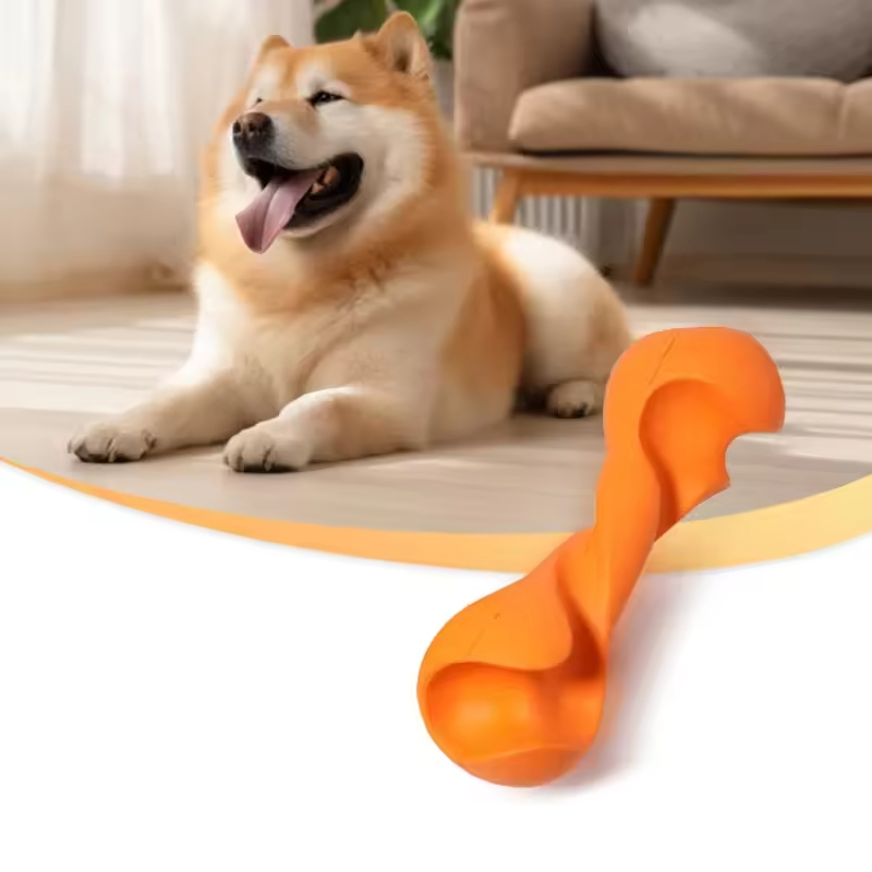 Good Price Rubber chew toy bone no stuffing industructibal large toughest dog toys for aggressive Pet Toy
