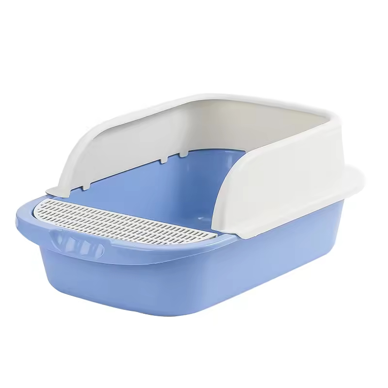 New Arrival Cat Litter Box Plastic Close Large Cat Litter Box Toilet Tray