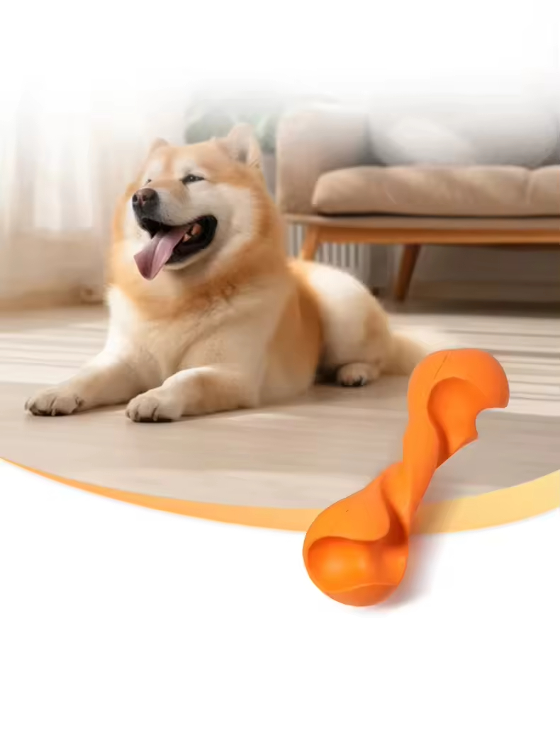 Good Price Rubber chew toy bone no stuffing industructibal large toughest dog toys for aggressive Pet Toy